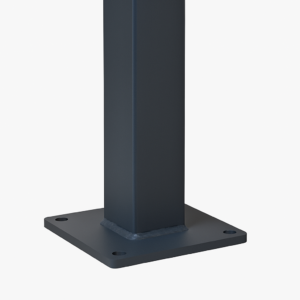 Powder Coated Welding Base Plate 75x75x1300mm