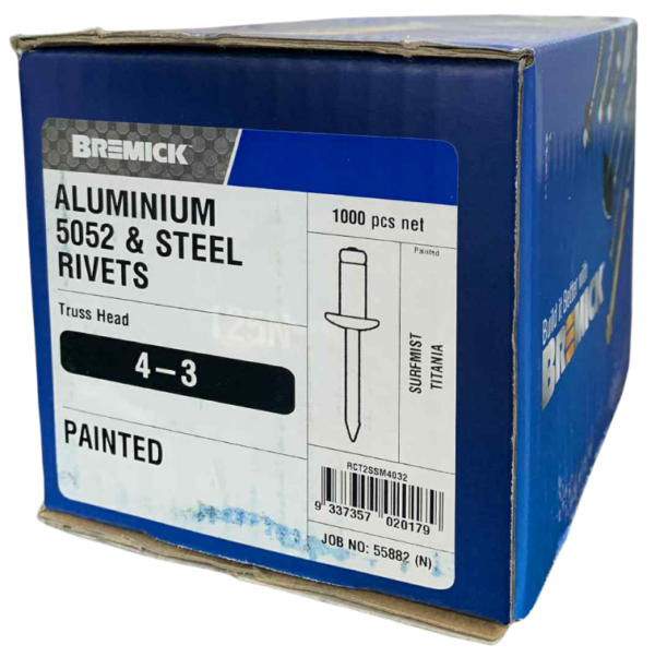 BREMICK Aluminium 5052 & Steel Rivets (4-3) - box 1000pcs - Image 2