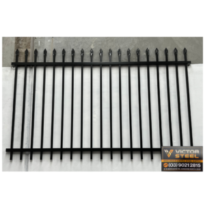 Steel Fencing Panel 25x25 Spear Top - Powdercoat in Colorbond®