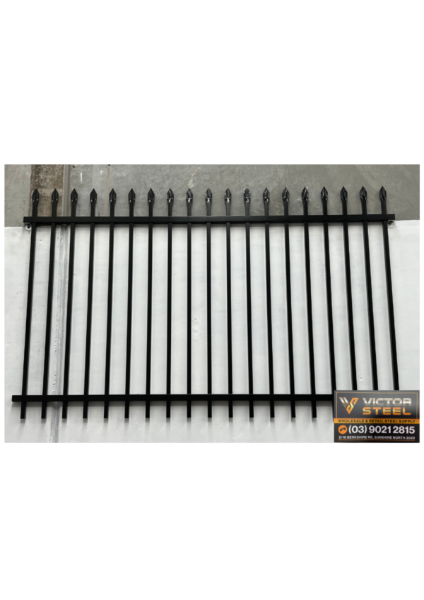 Steel Fencing Panel 25x25 Spear Top - Powdercoat in Colorbond®